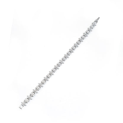 White Stars Solitaire Bracelet