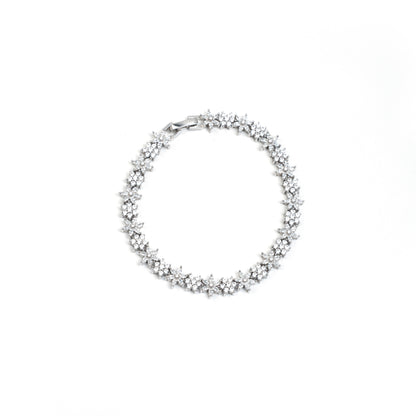White Stars Solitaire Bracelet