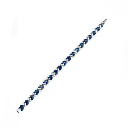 Blue Arrow Silver Bracelet