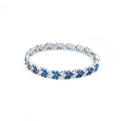 Blue Arrow Silver Bracelet