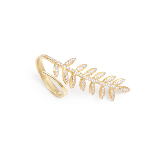 Golden Leaves Ring