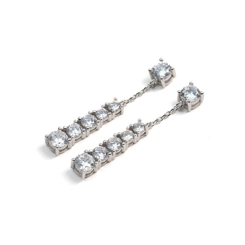 Knot Motif Diamond Earrings