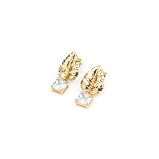 The Tropicana Leaf Earrings