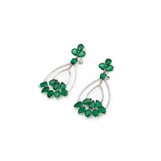 Verdant Bloom Drop Earrings