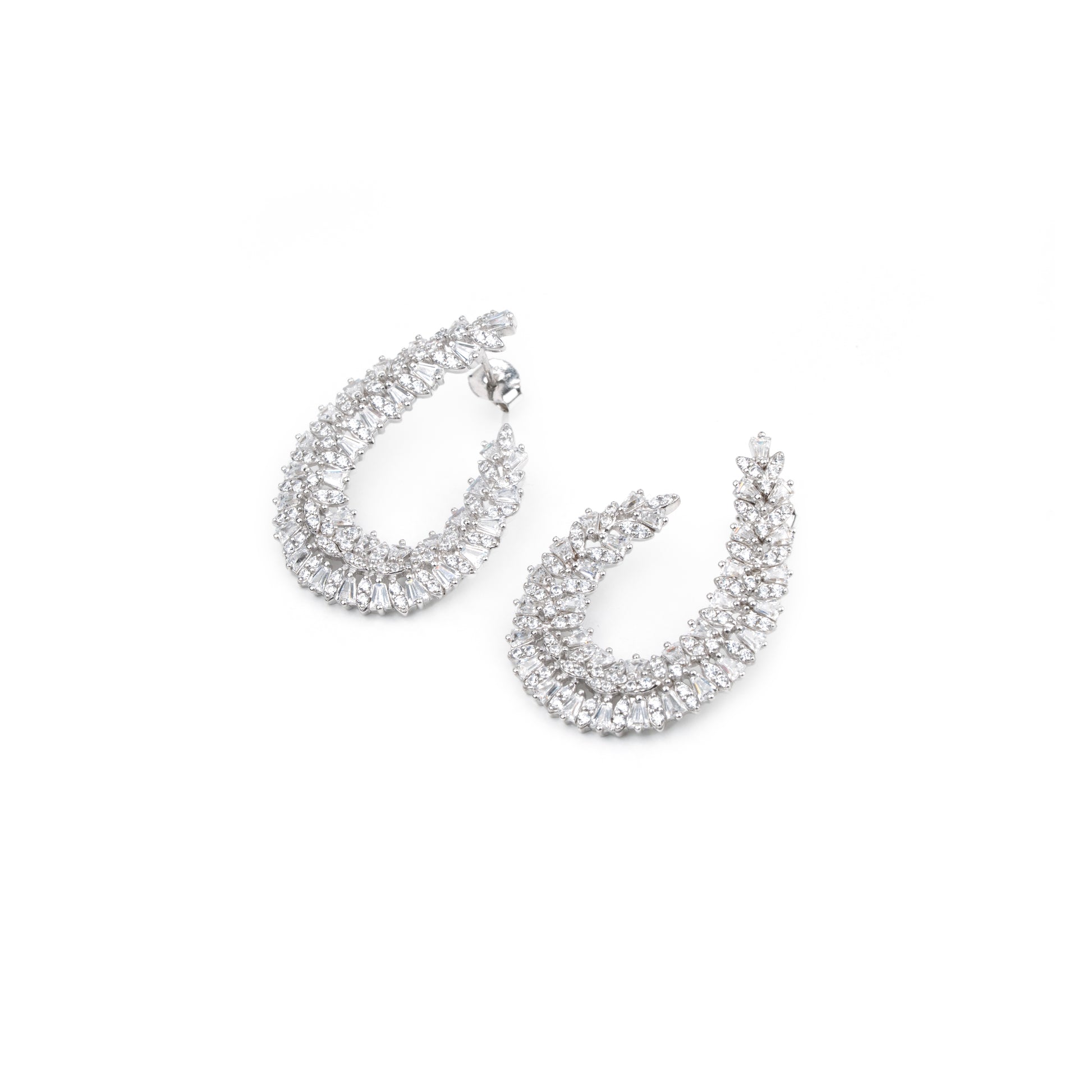 Lumiere Crescent Hoop Earrings