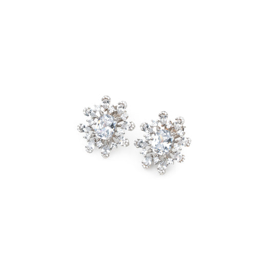 Stellar Halo Stud Earrings