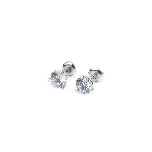 Solitaire Stud Earrings