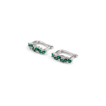 Emerald Isle Huggie Earrings