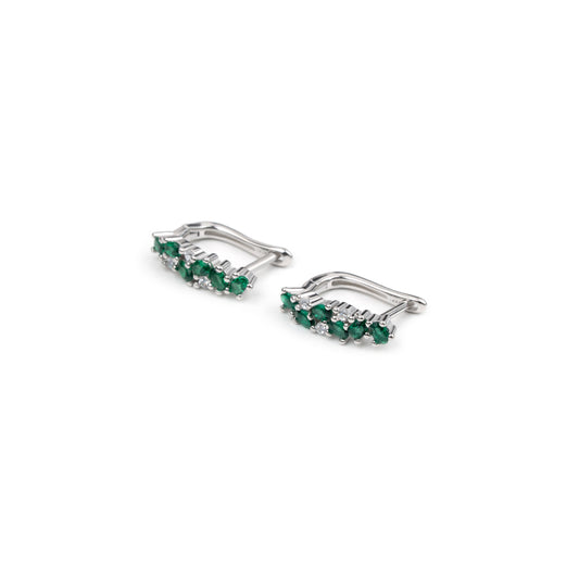 Emerald Isle Huggie Earrings