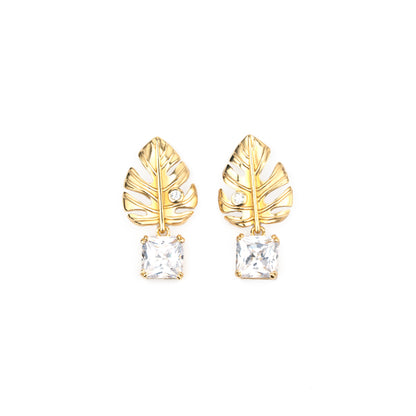 The Tropicana Leaf Earrings