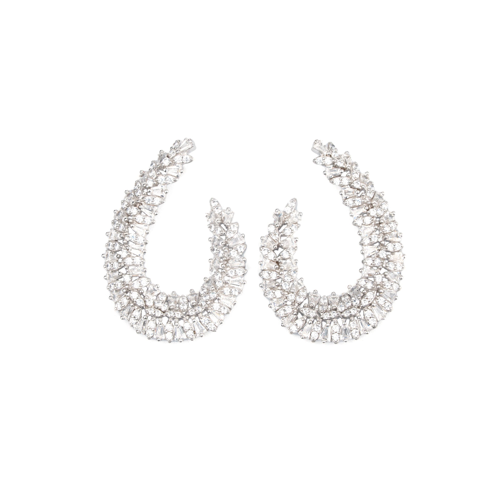 Lumiere Crescent Hoop Earrings