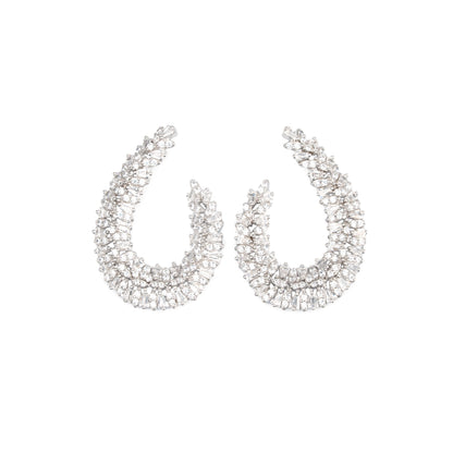 Lumiere Crescent Hoop Earrings