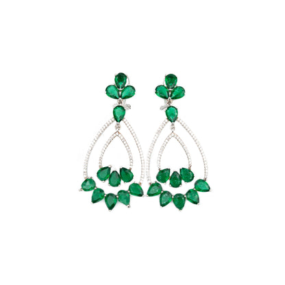 Verdant Bloom Drop Earrings